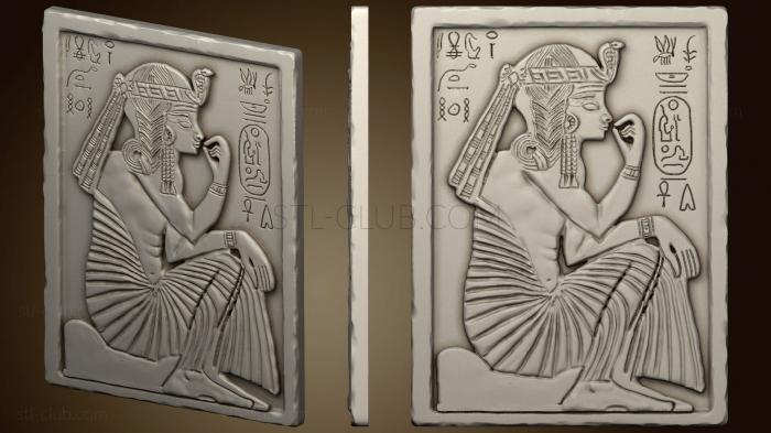Горельефы и барельефы исторические и религиозные Египетская табличка 0037